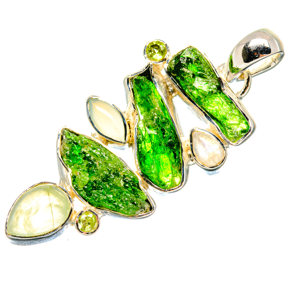 Chrome Diopside Pendants handcrafted by Anasilvercos - PD18177