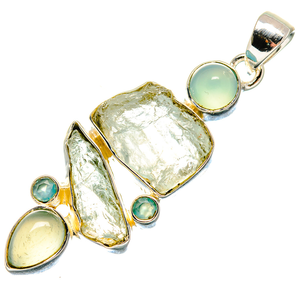 Aquamarine Pendants handcrafted by Anasilvercos - PD18179
