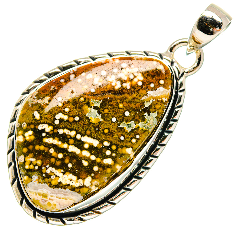 Ocean Jasper Pendants handcrafted by Anasilvercos - PD18200 - Photo 2