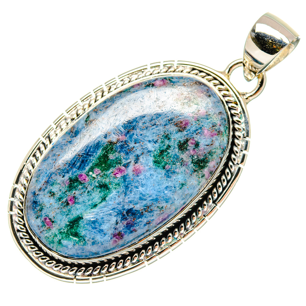 Ruby Fuchsite Pendants handcrafted by Anasilvercos - PD18208