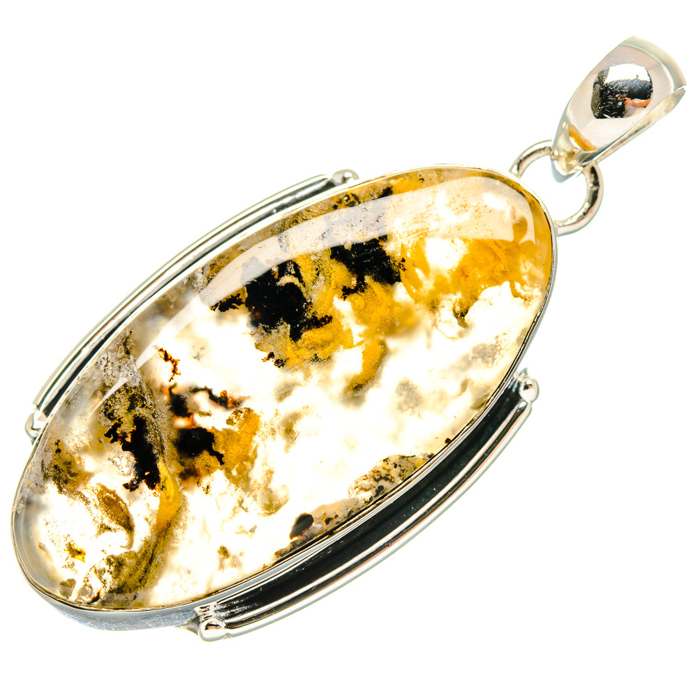 Plume Agate Pendants handcrafted by Anasilvercos - PD18210