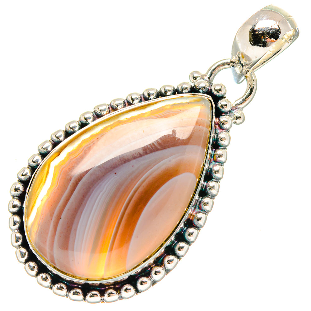Botswana Agate Pendants handcrafted by Anasilvercos - PD18214