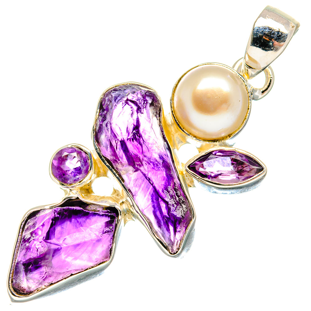 Amethyst Pendants handcrafted by Anasilvercos - PD18223