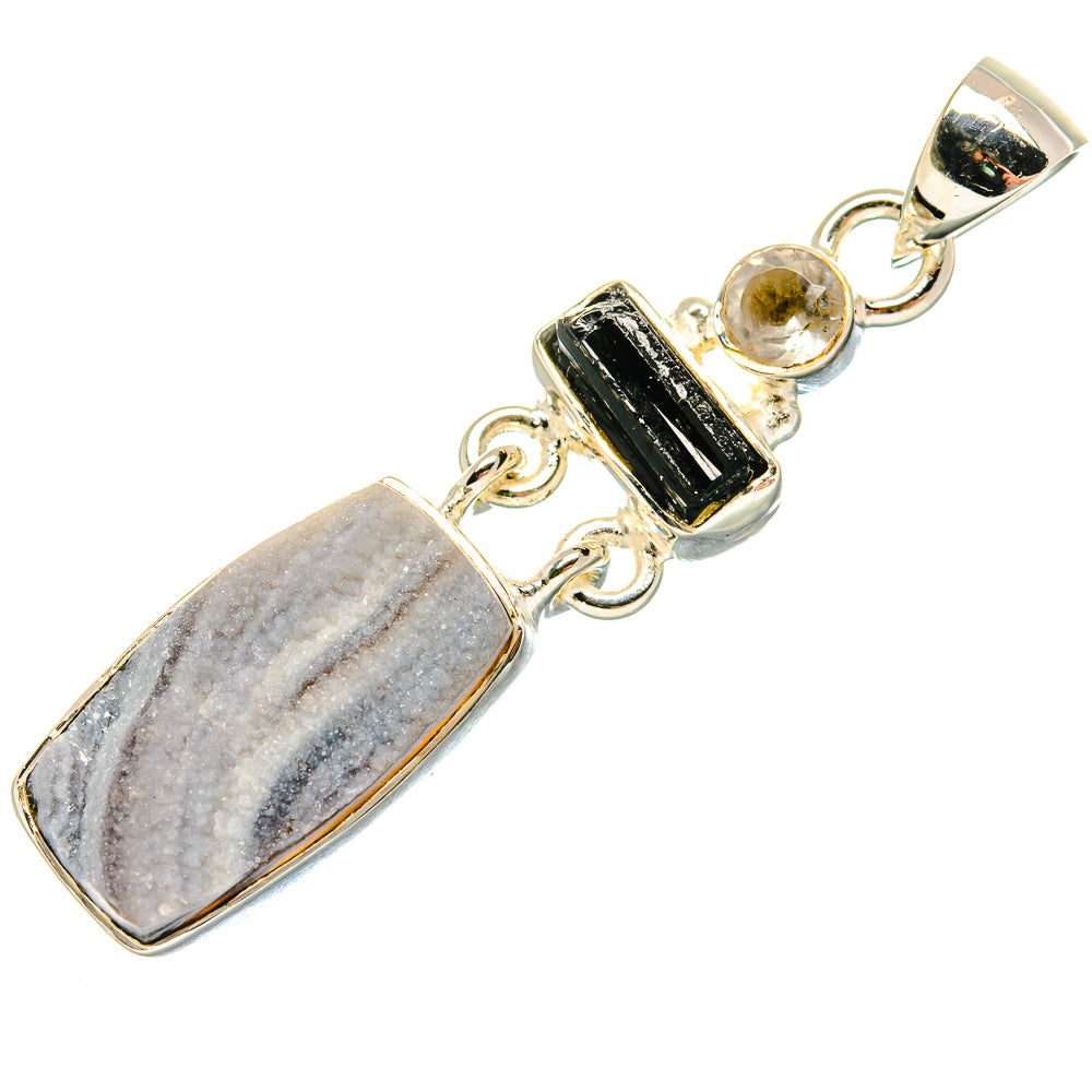 Desert Druzy Pendants handcrafted by Anasilvercos - PD18227
