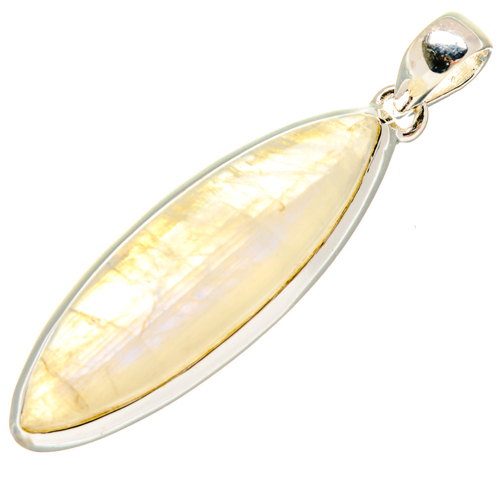 Rainbow Moonstone Pendants handcrafted by Anasilvercos - PD18246