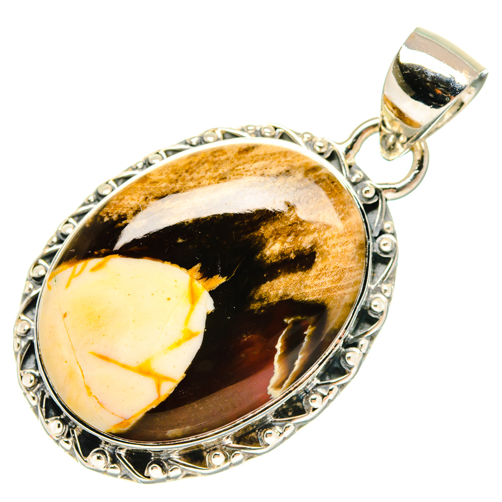 Peanut Wood Jasper Pendants handcrafted by Anasilvercos - PD18259