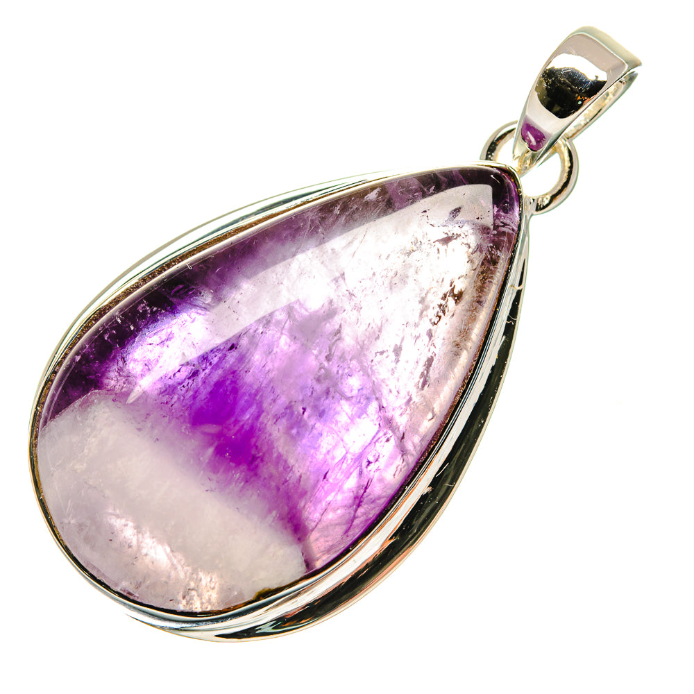Chevron Amethyst Pendants handcrafted by Anasilvercos - PD18267