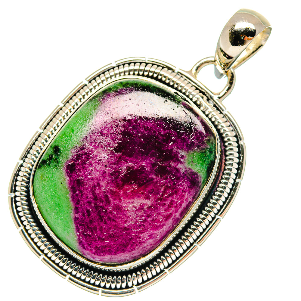 Ruby Zoisite Pendants handcrafted by Anasilvercos - PD18268