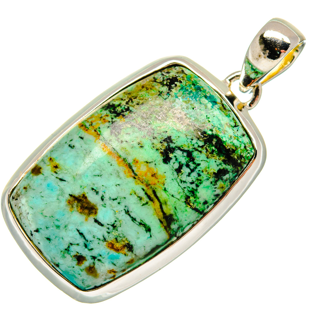 Tibetan Turquoise Pendants handcrafted by Anasilvercos - PD18275