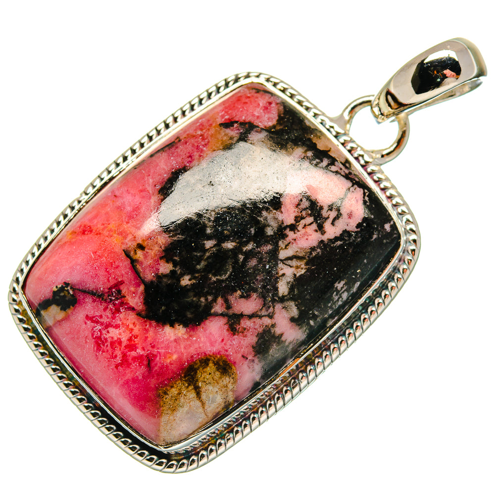 Rhodonite Pendants handcrafted by Anasilvercos - PD18277