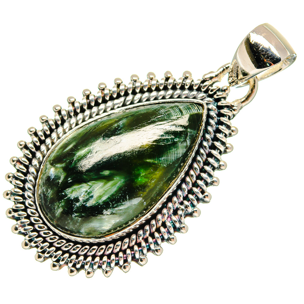 Seraphinite Pendants handcrafted by Anasilvercos - PD18291