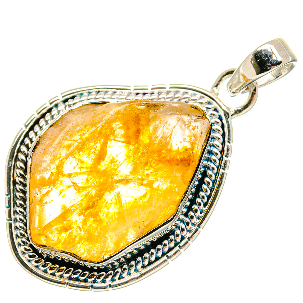Citrine Pendants handcrafted by Anasilvercos - PD18296