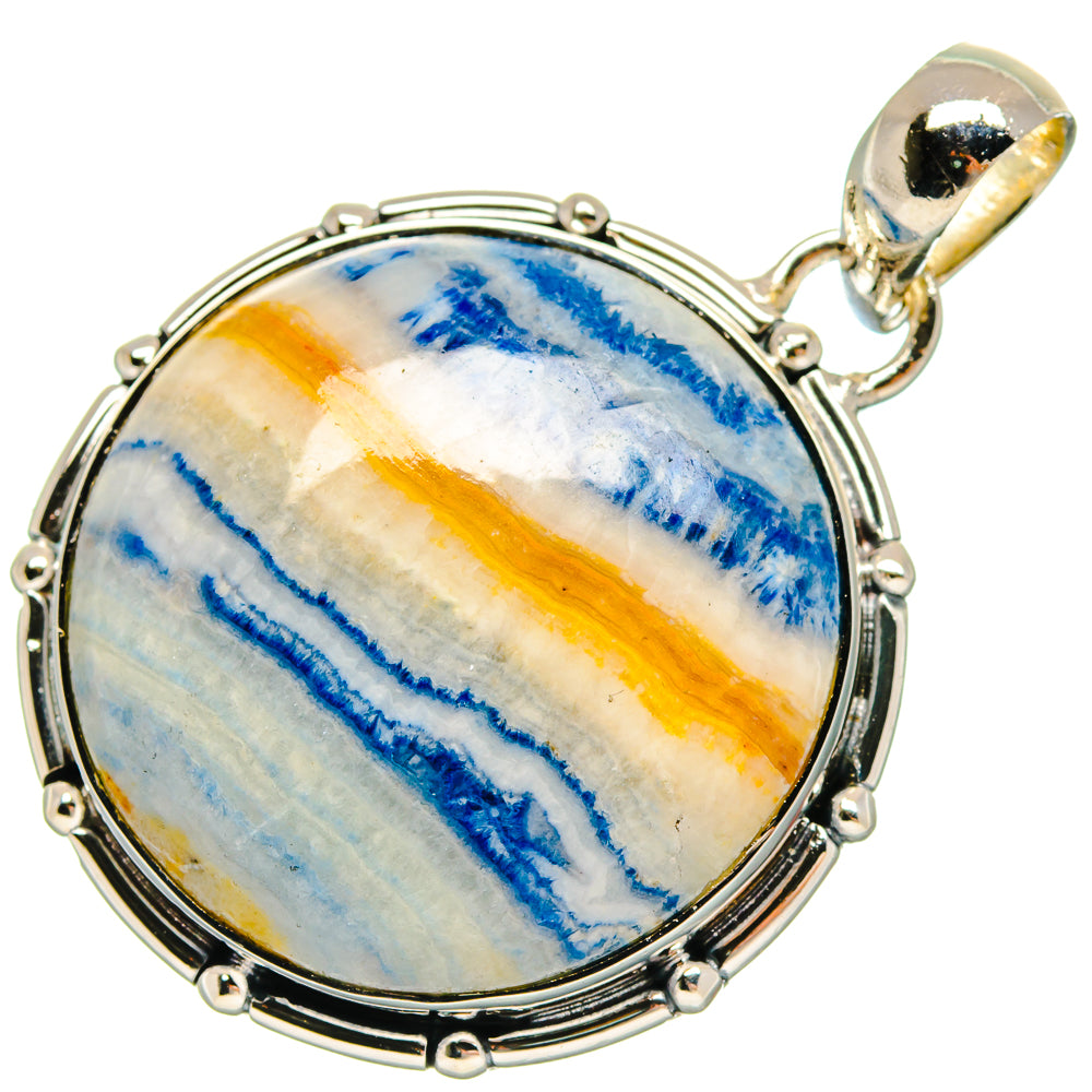 Blue Scheelite Pendants handcrafted by Anasilvercos - PD18330