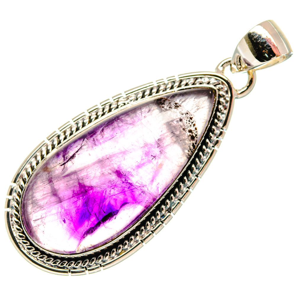 Chevron Amethyst Pendants handcrafted by Anasilvercos - PD18340