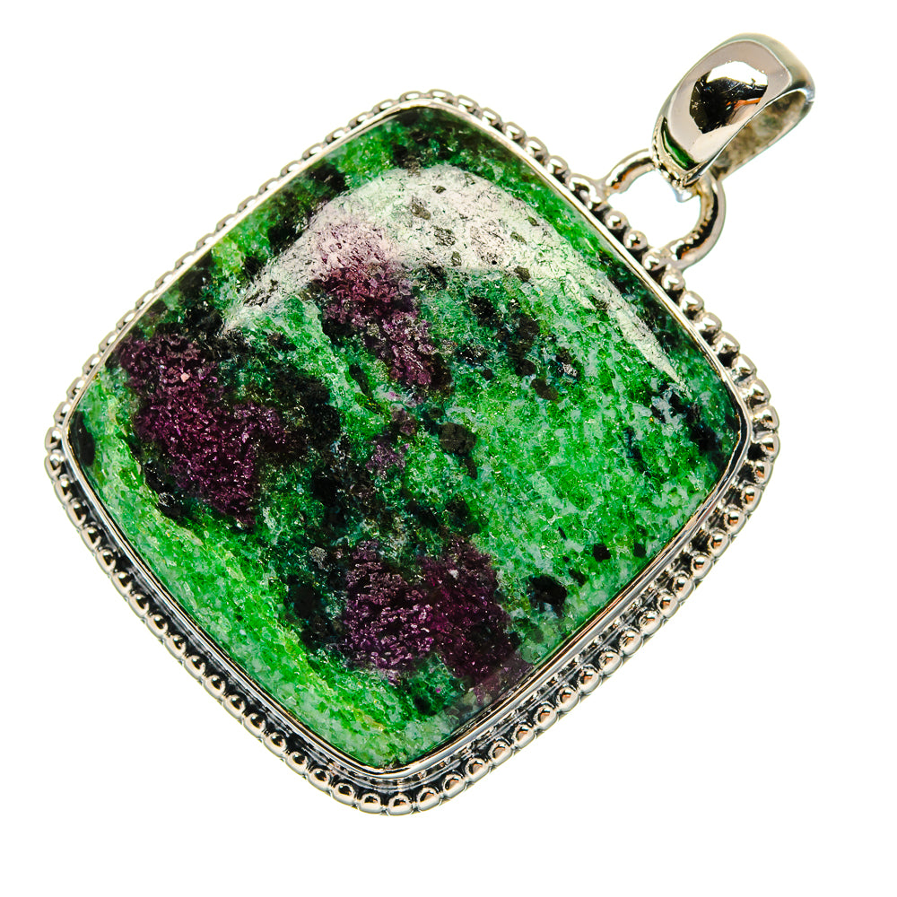 Ruby Zoisite Pendants handcrafted by Anasilvercos - PD18347