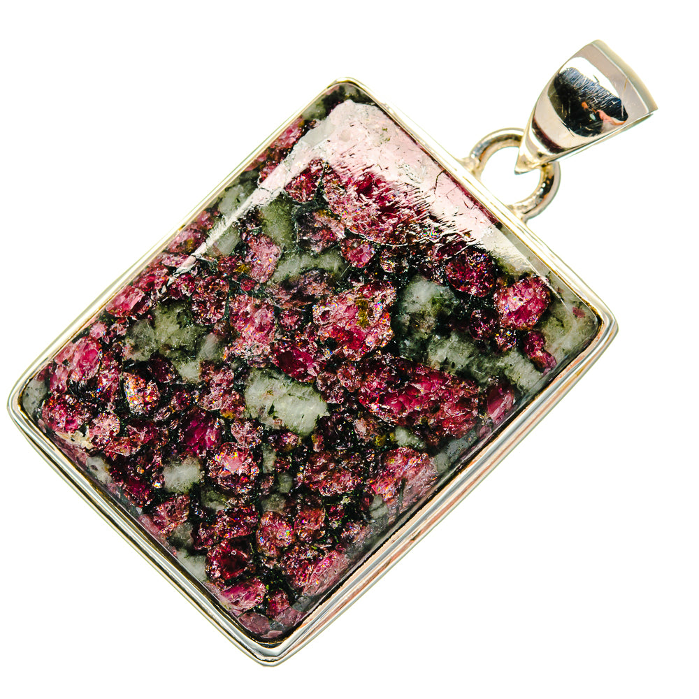 Russian Eudialyte Pendants handcrafted by Anasilvercos - PD18356