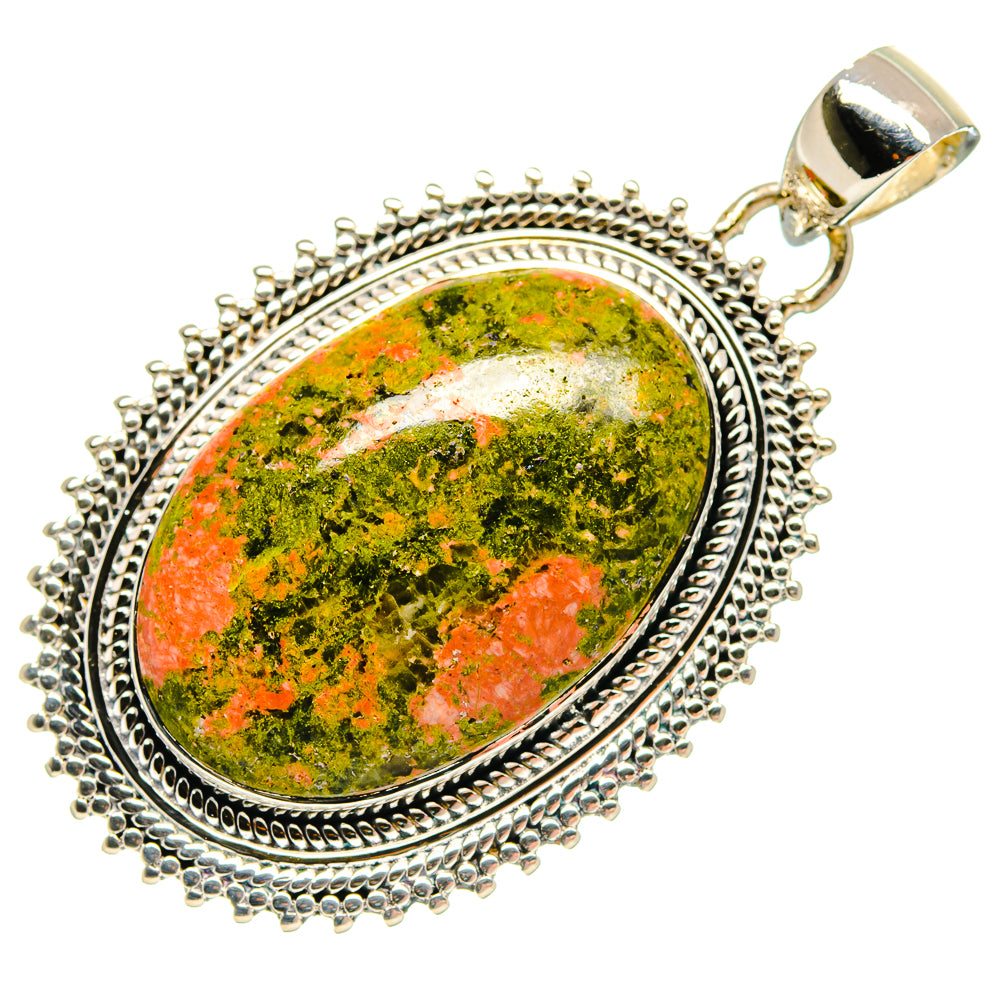 Unakite Pendants handcrafted by Anasilvercos - PD18359