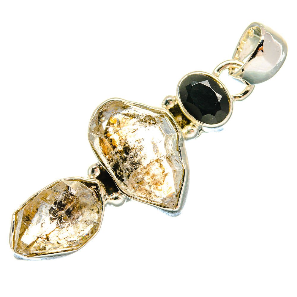Herkimer Diamond Pendants handcrafted by Anasilvercos - PD18370