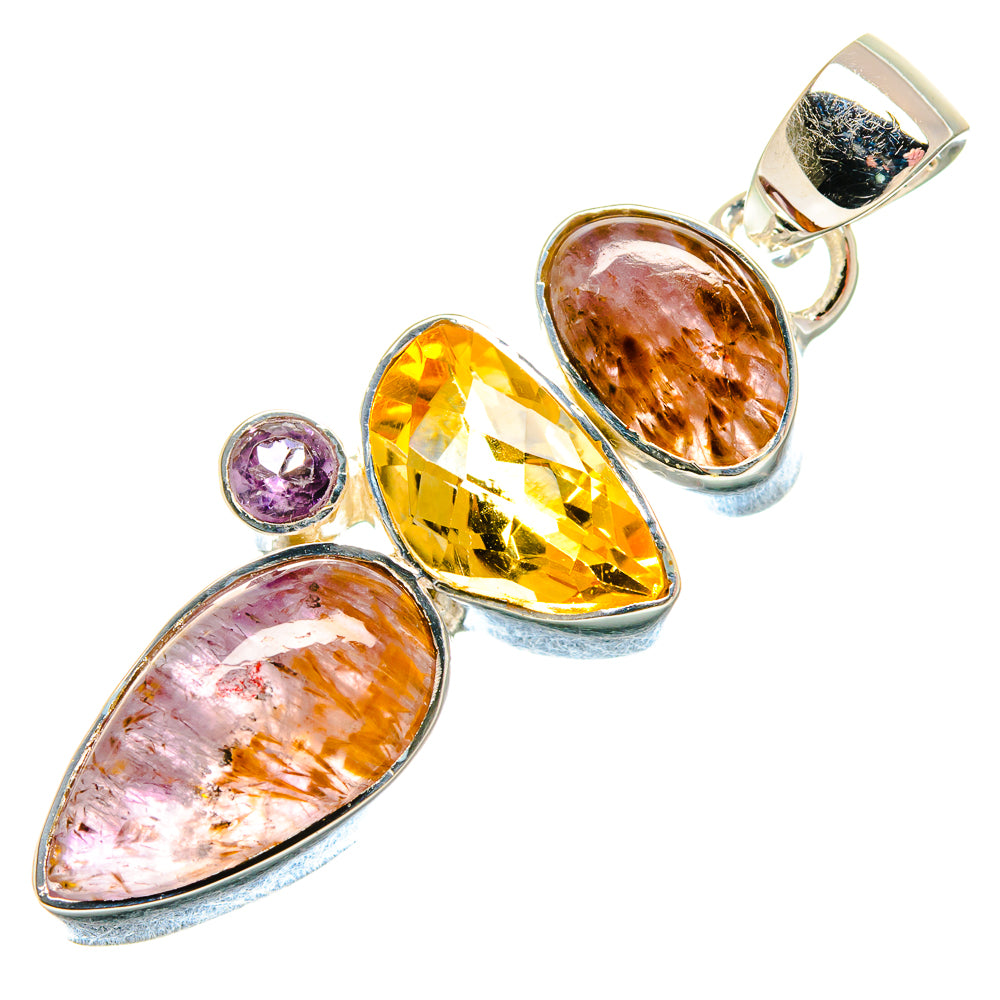 Cacoxenite Amethyst Pendants handcrafted by Anasilvercos - PD18394