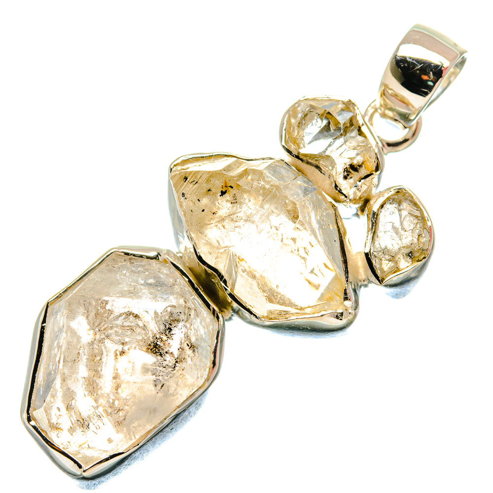 Herkimer Diamond Pendants handcrafted by Anasilvercos - PD18395