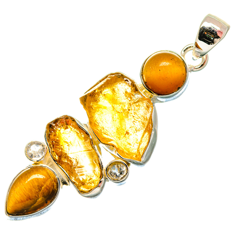 Citrine Pendants handcrafted by Anasilvercos - PD18397