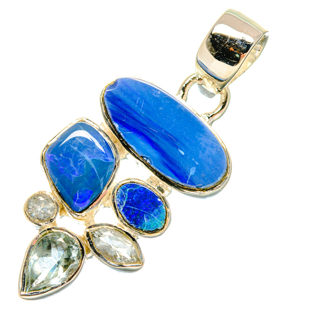 Fire Opal Pendants handcrafted by Anasilvercos - PD18399