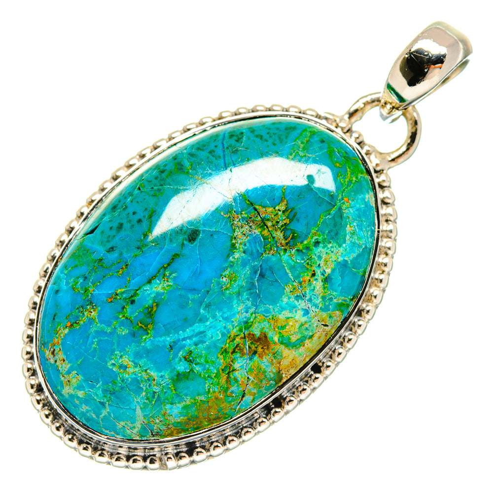 Chrysocolla Pendants handcrafted by Anasilvercos - PD18411
