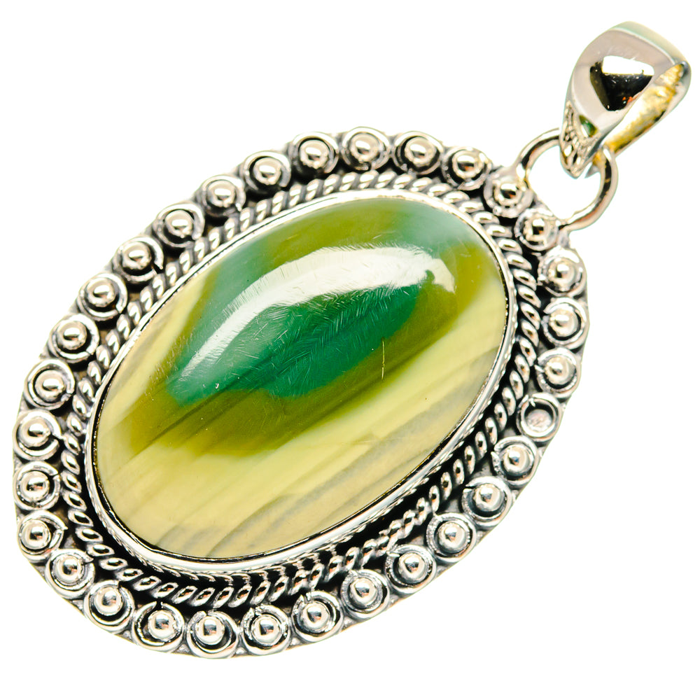 Willow Creek Jasper Pendants handcrafted by Anasilvercos - PD18413