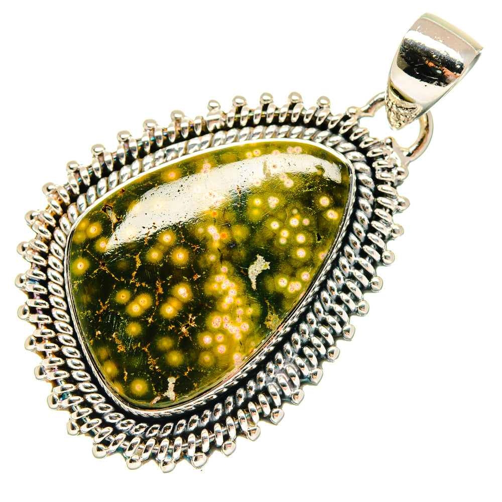 Ocean Jasper Pendants handcrafted by Anasilvercos - PD18418 - Photo 2