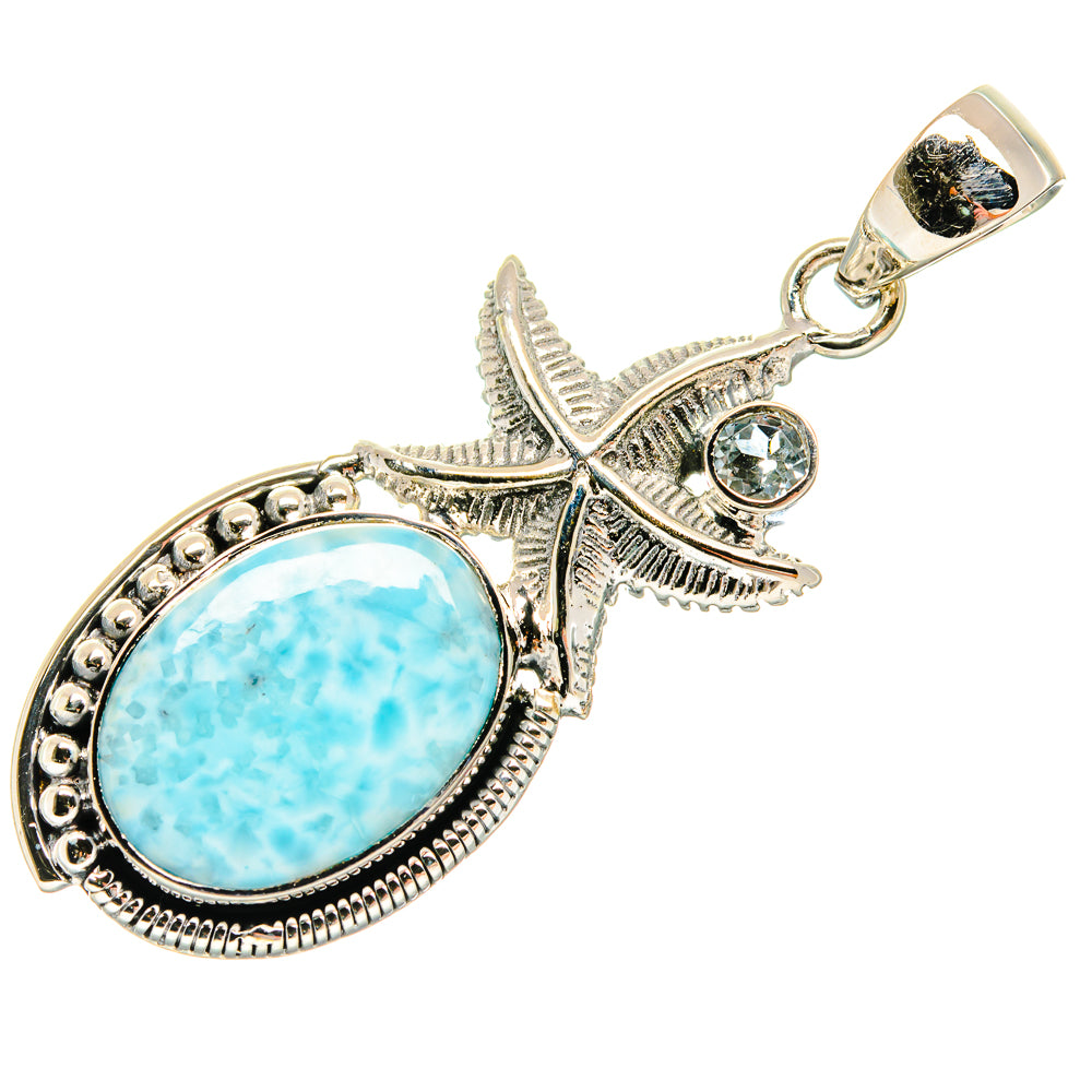 Larimar Pendants handcrafted by Anasilvercos - PD18438