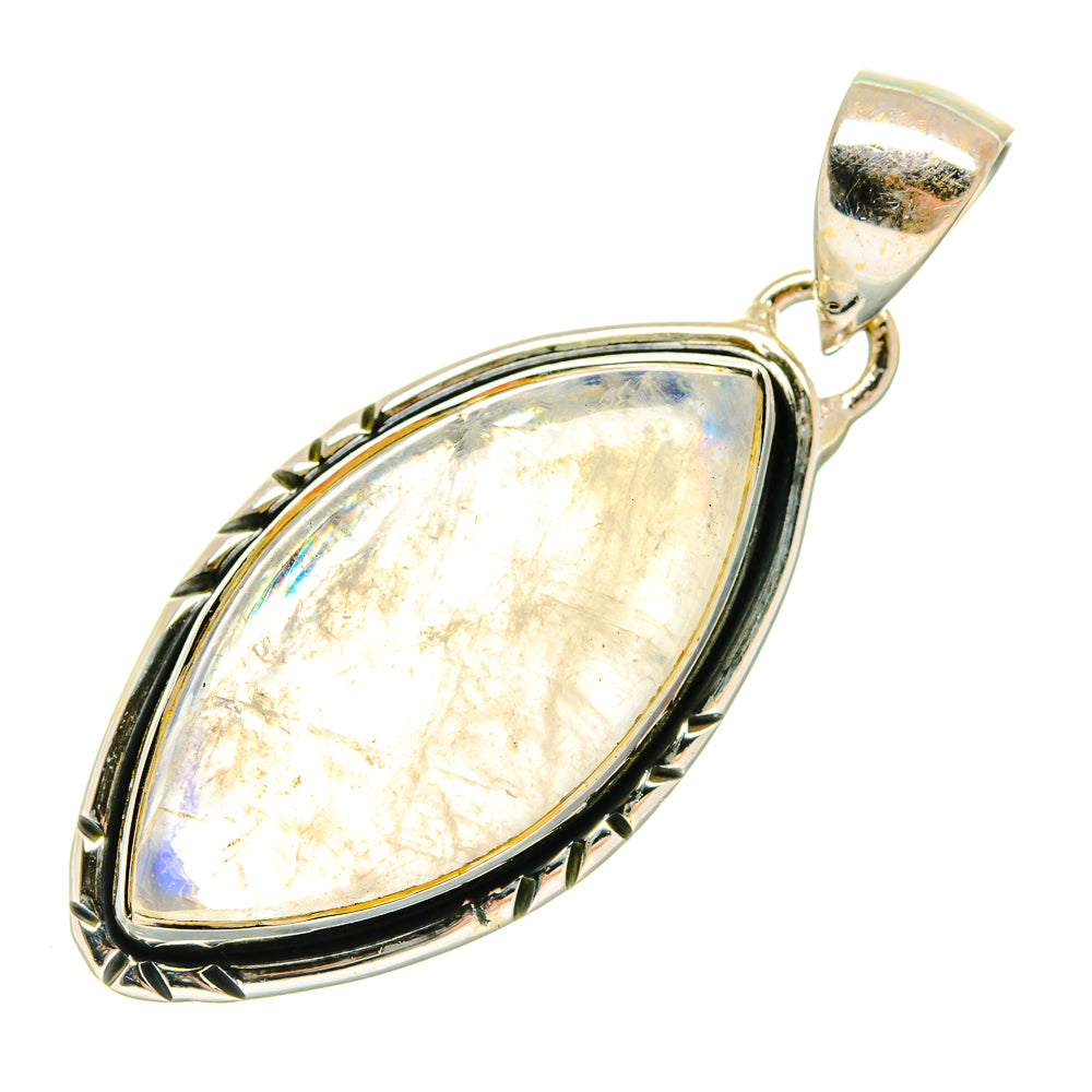 Rainbow Moonstone Pendants handcrafted by Anasilvercos - PD18466
