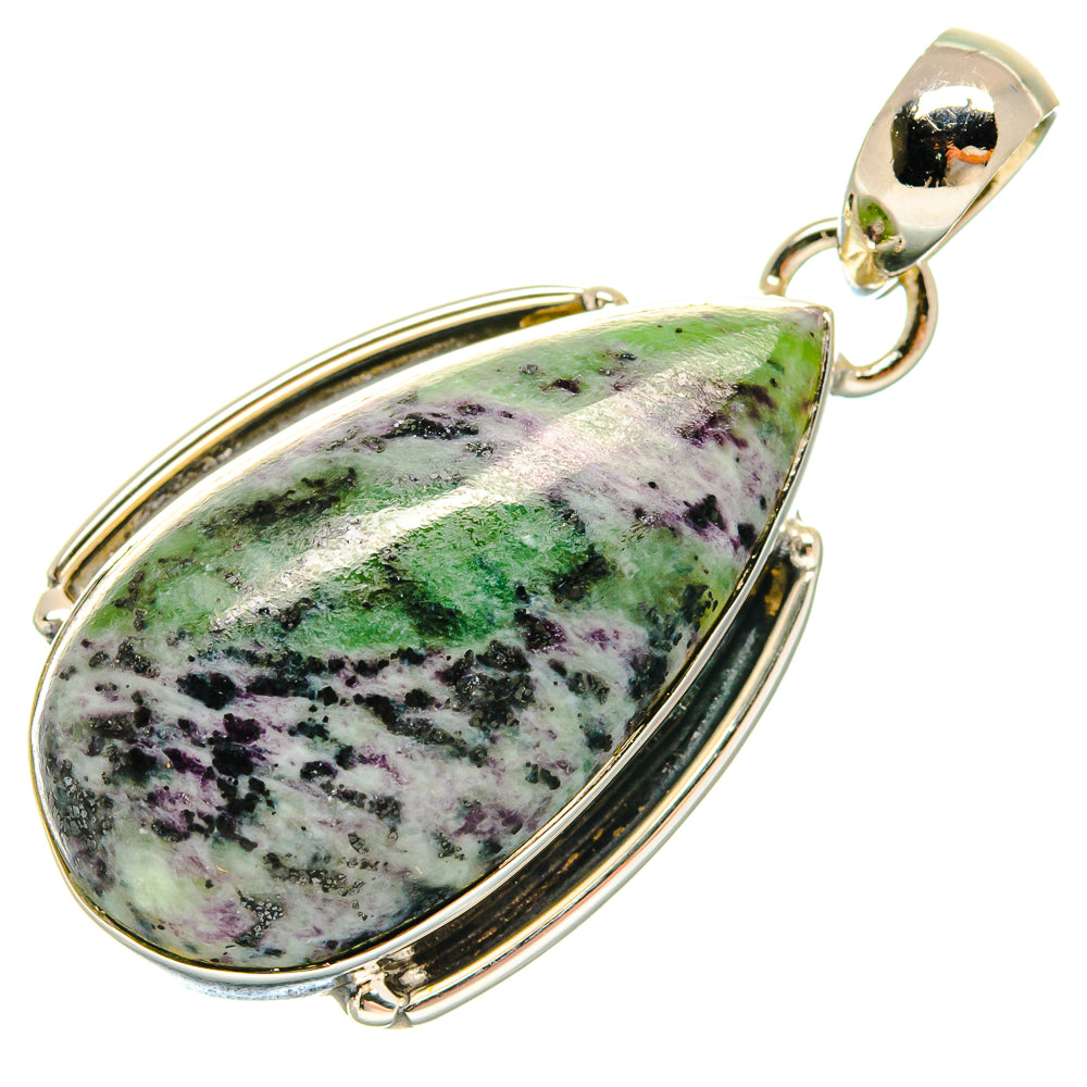 Ruby Zoisite Pendants handcrafted by Anasilvercos - PD18477