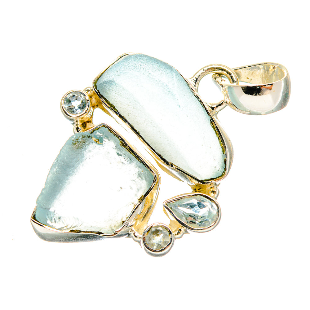 Aquamarine Pendants handcrafted by Anasilvercos - PD18488
