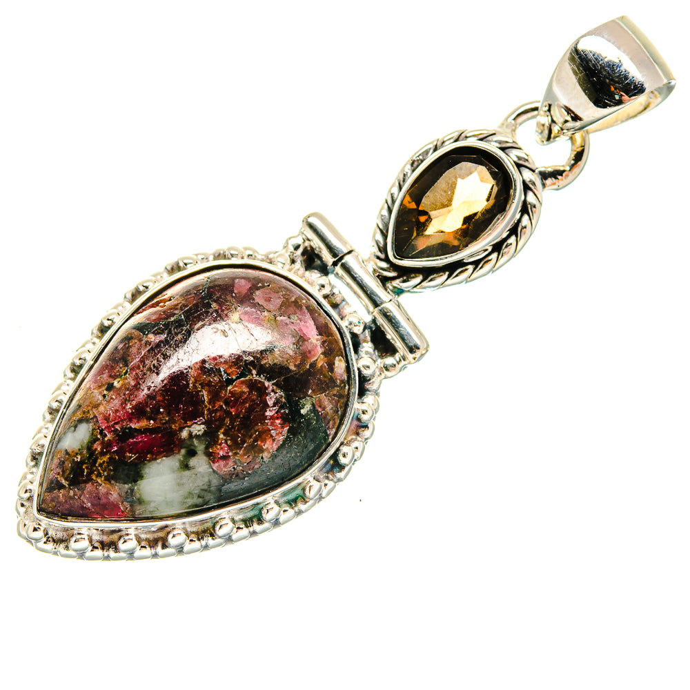 Russian Eudialyte Pendants handcrafted by Anasilvercos - PD18489