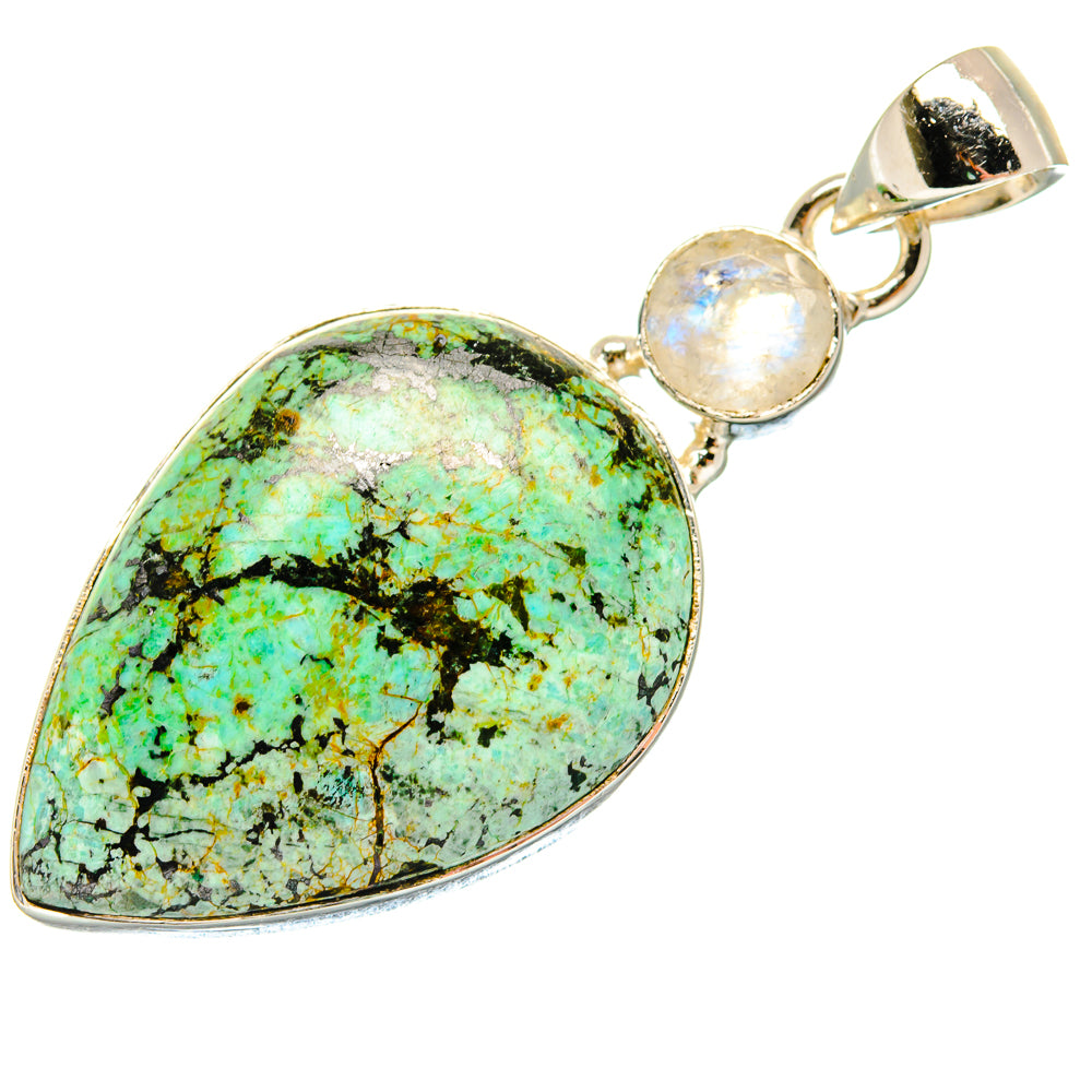 Tibetan Turquoise Pendants handcrafted by Anasilvercos - PD18499