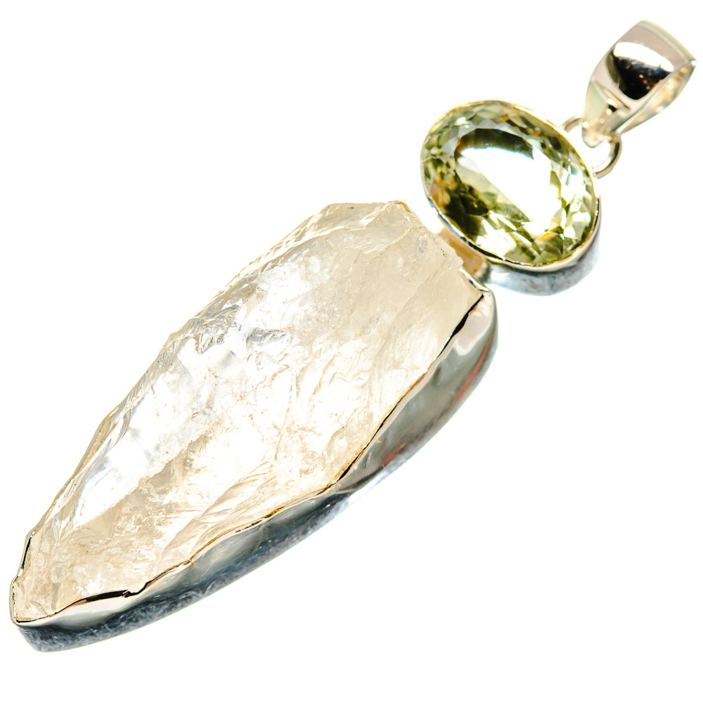 White Quartz Pendants handcrafted by Anasilvercos - PD18506