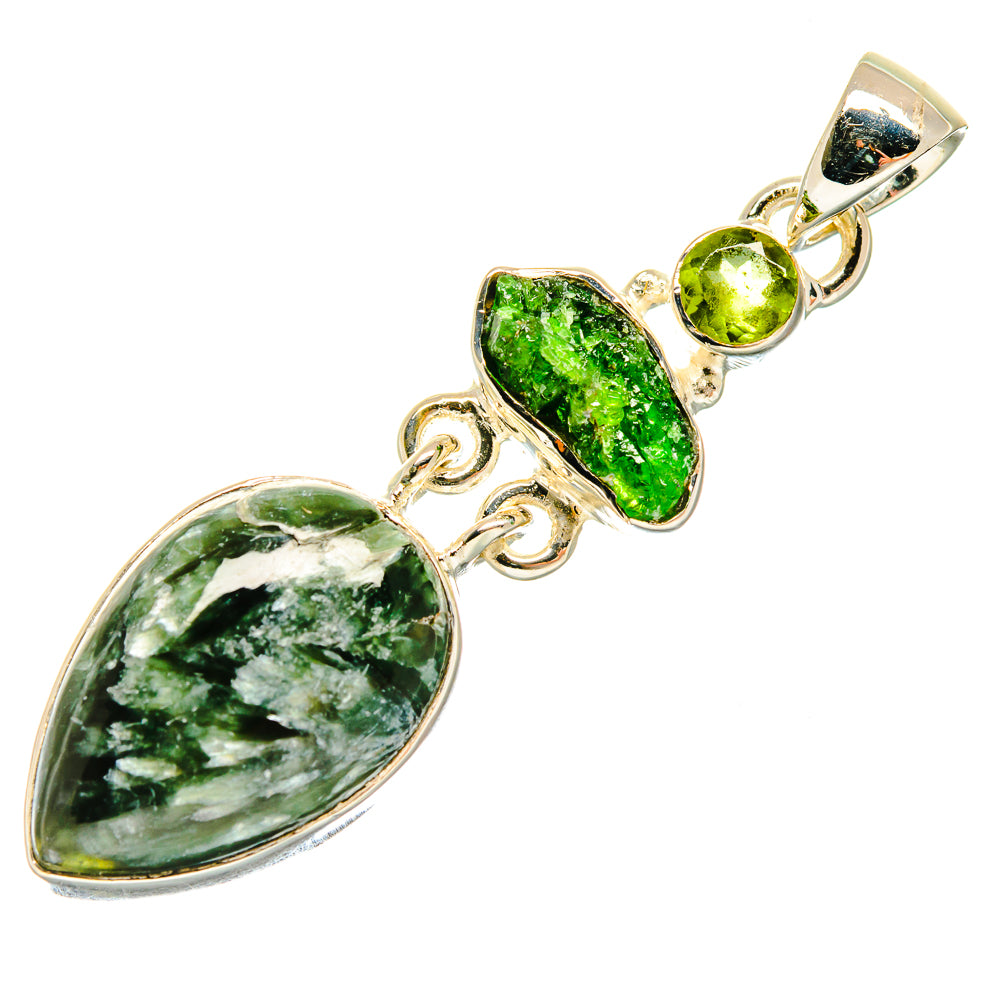 Seraphinite Pendants handcrafted by Anasilvercos - PD18514