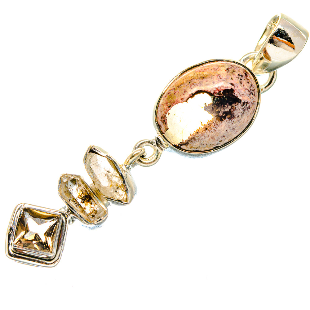 Mexican Fire Opal Pendants handcrafted by Anasilvercos - PD18519