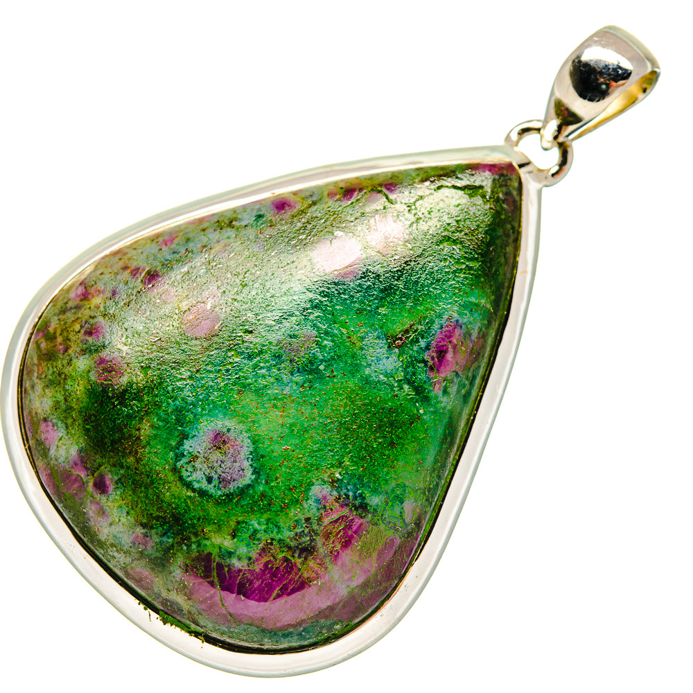 Ruby Zoisite Pendants handcrafted by Anasilvercos - PD18528