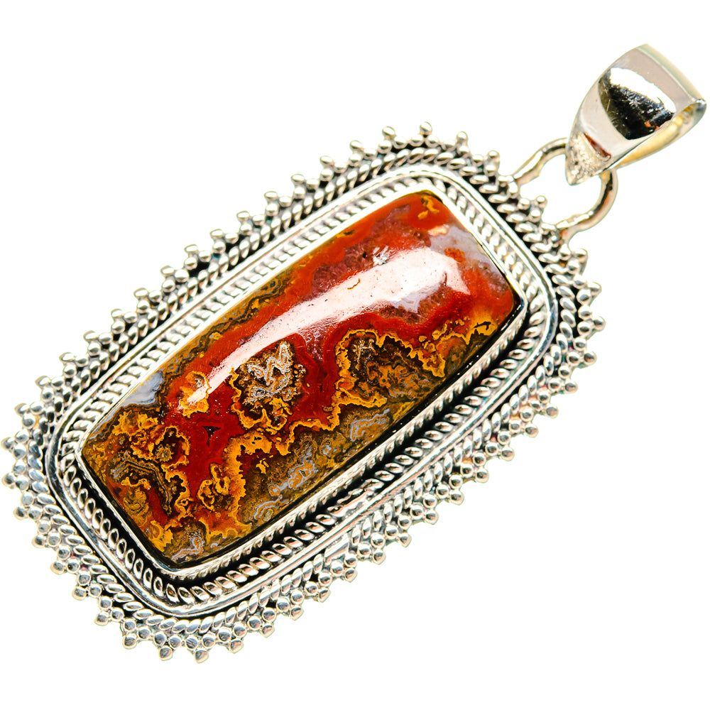 Morocco Agate Pendants handcrafted by Anasilvercos - PD18533