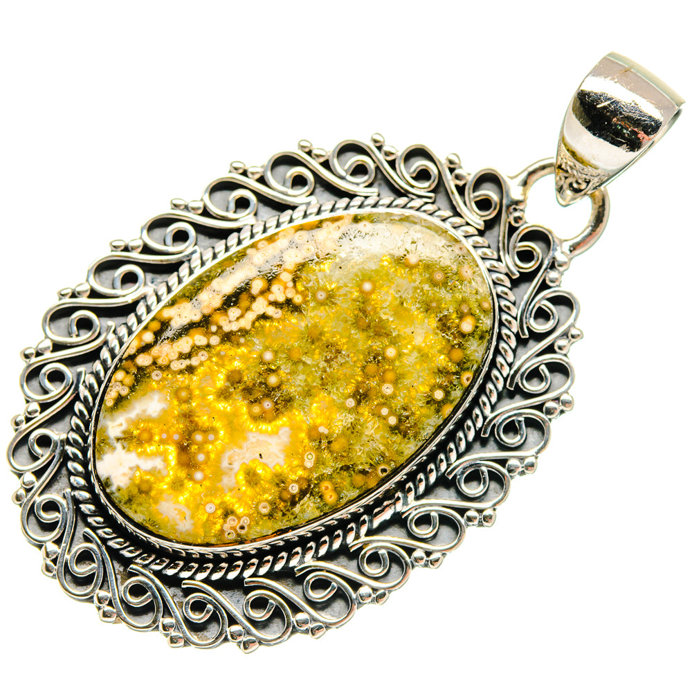 Ocean Jasper Pendants handcrafted by Anasilvercos - PD18534