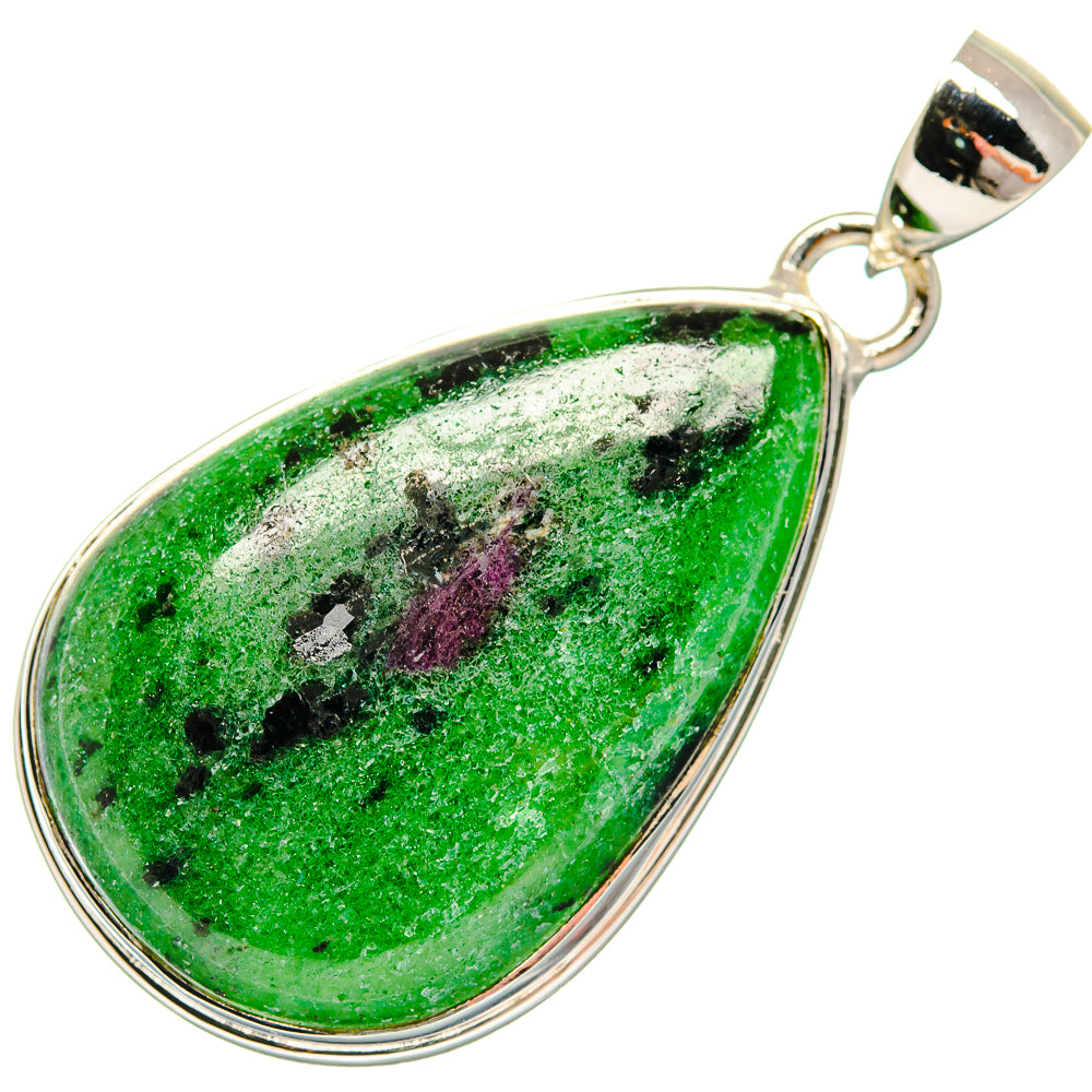 Ruby Zoisite Pendants handcrafted by Anasilvercos - PD18535 - Photo 2