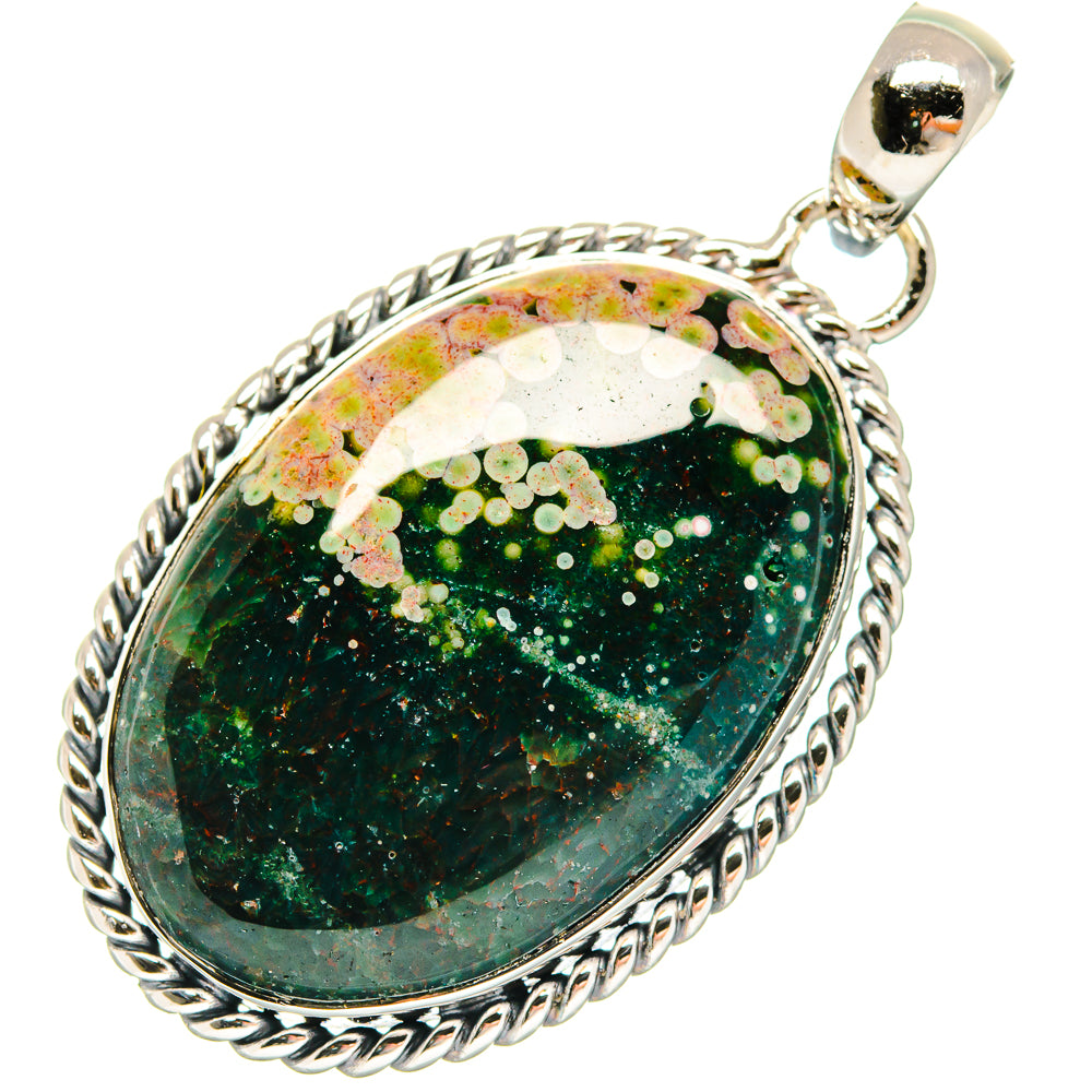 Ocean Jasper Pendants handcrafted by Anasilvercos - PD18551 - Photo 2