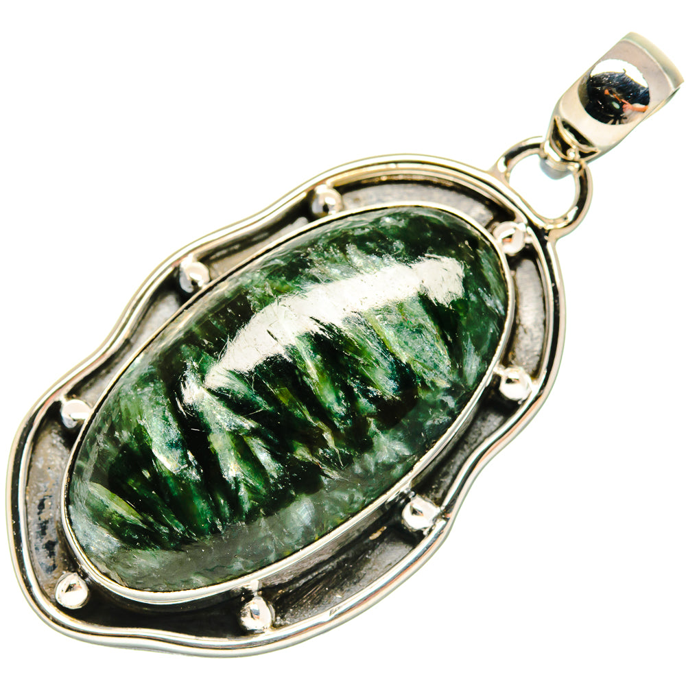 Seraphinite Pendants handcrafted by Anasilvercos - PD18574