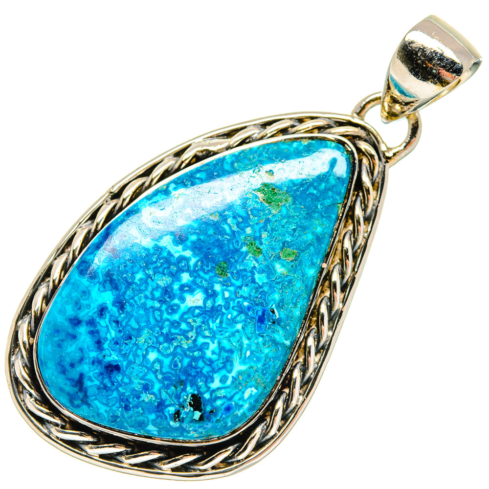Chrysocolla Pendants handcrafted by Anasilvercos - PD18579