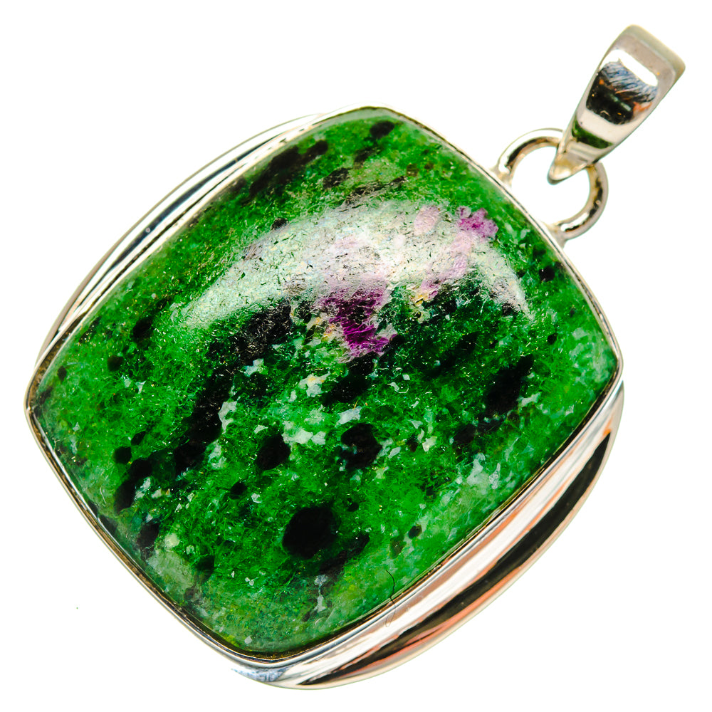 Ruby Zoisite Pendants handcrafted by Anasilvercos - PD18581 - Photo 2