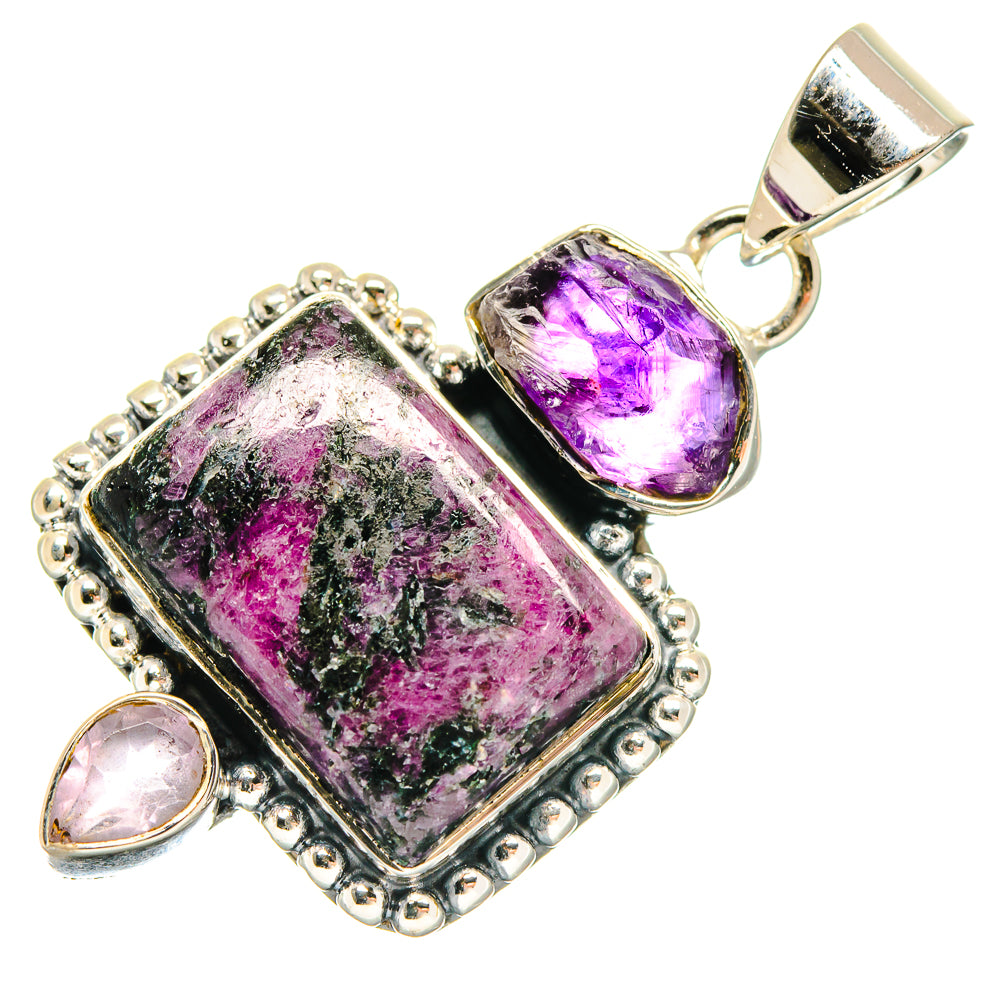 Russian Eudialyte Pendants handcrafted by Anasilvercos - PD18596