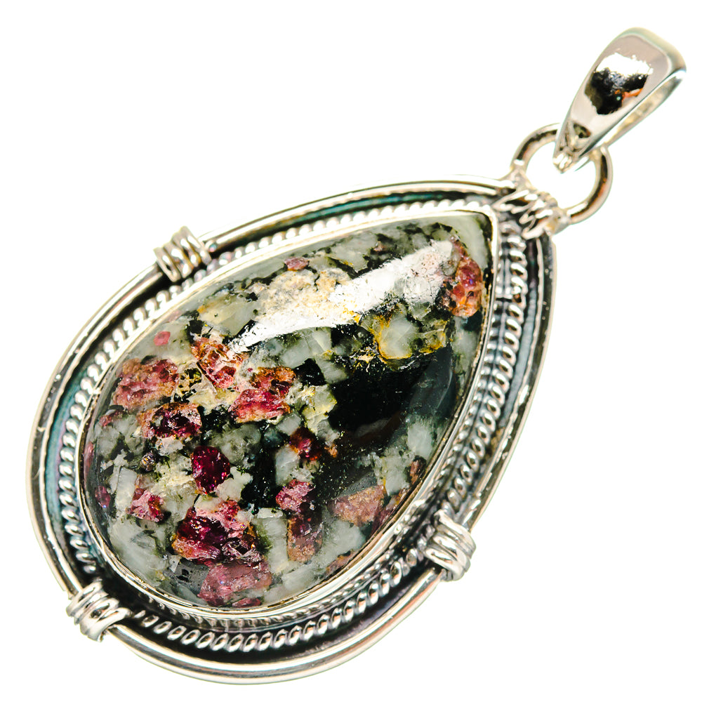 Russian Eudialyte Pendants handcrafted by Anasilvercos - PD18597