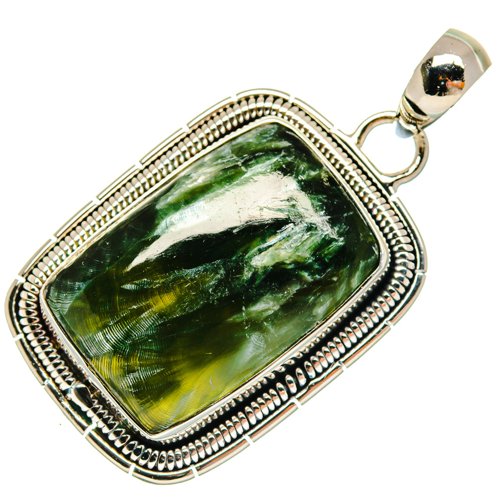 Seraphinite Pendants handcrafted by Anasilvercos - PD18601