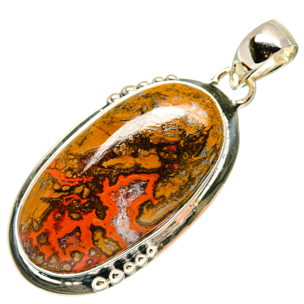 Morocco Agate Pendants handcrafted by Anasilvercos - PD18602